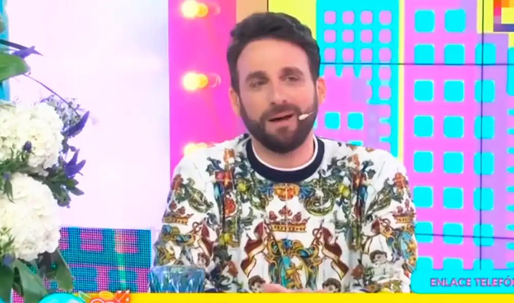 Para Rodrigo González esta fue la mejor sorpresa de su cumpleaños. Foto: captura Willax