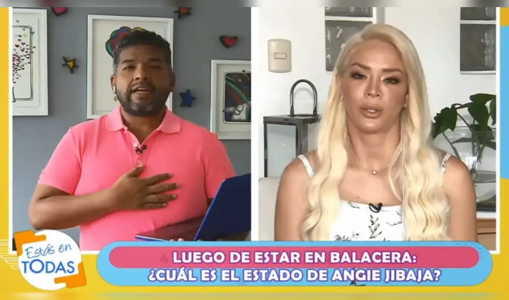 Sheyla Rojas y Choca Mandros. Fuente: América televisión Sheyla Rojas y Choca Mandros. Fuente: América televisión