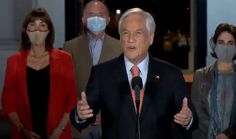 Sebastián Piñera de dirige al país y pide Sebastián Piñera de dirige al país y pide