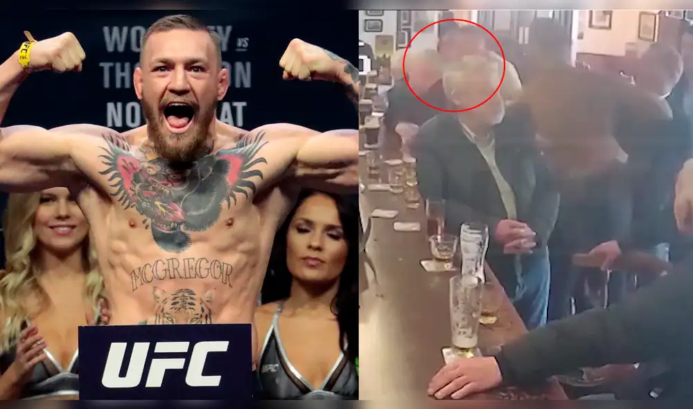 Conor McGregor agrede a un anciano en un bar.