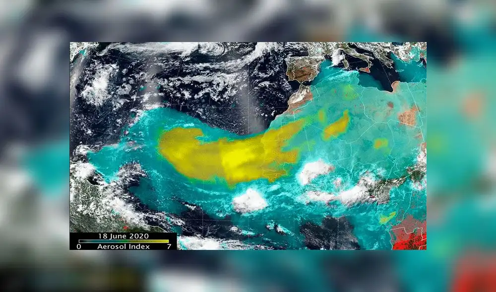 En Puerto Rico tildaron el aire de "muy insano". Foto: captura En Puerto Rico tildaron el aire de "muy insano". Foto: captura