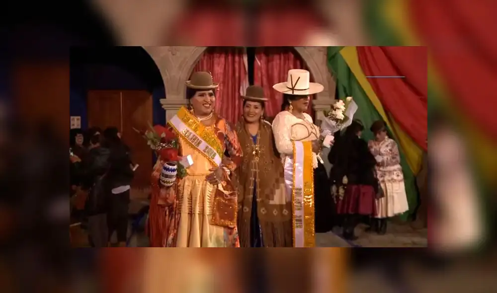Eligen a la “Miss Cholita Transformista” en Bolivia [VIDEO]