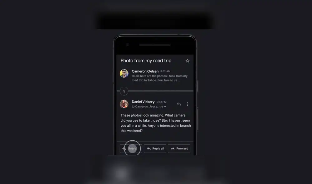 El modo oscuro llega oficialmente a Gmail. El modo oscuro llega oficialmente a Gmail.