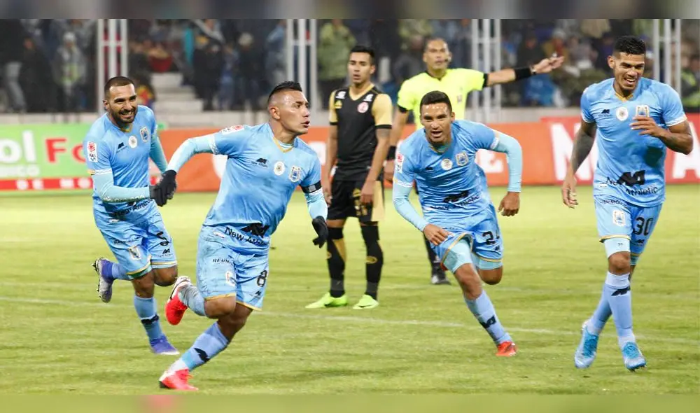 Tello le gritó a la tribuna el gol que dio el triunfo a Binacional.