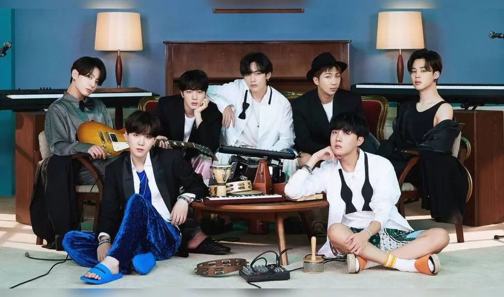 BTS en imagen conceptual de BE. Foto: Big Hit Entertainment BTS en imagen conceptual de BE. Foto: Big Hit Entertainment