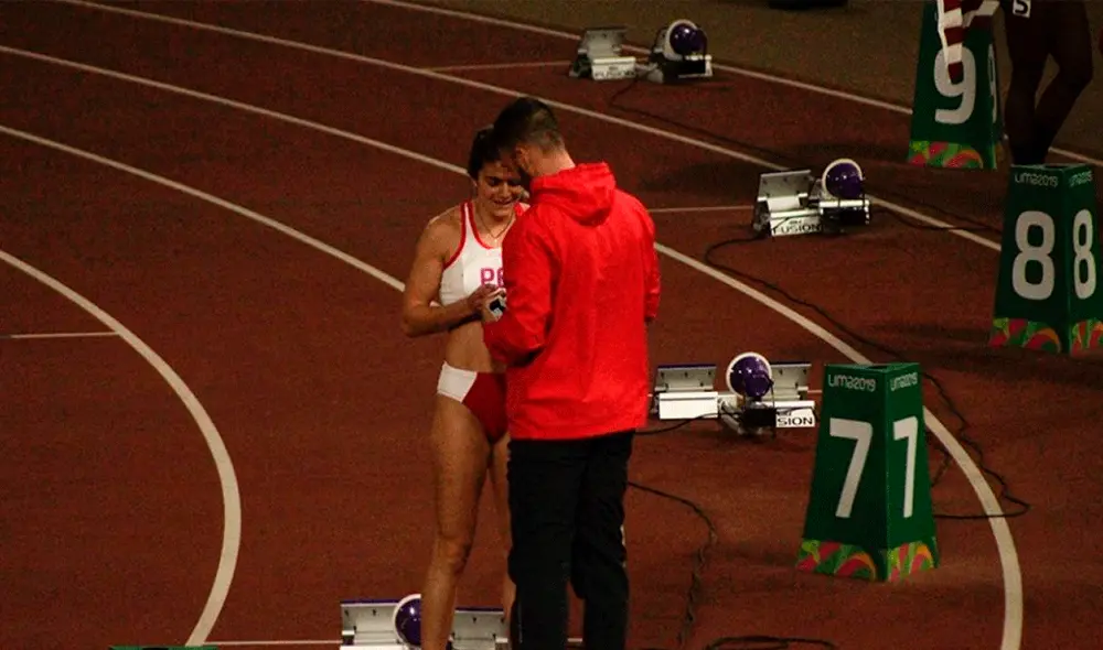 Paolo Martino recibió una propuesta de matrimonio en la pista atlética de los Juegos Panamericanos Lima 2019. | Foto: Elpoli.pe