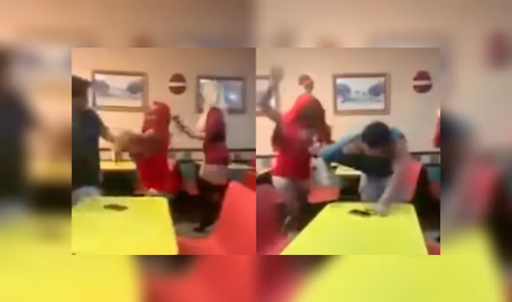 Acosó sexualmente a dos transexuales y en ‘venganza’ recibió una dura golpiza en pizzería [VIDEO]