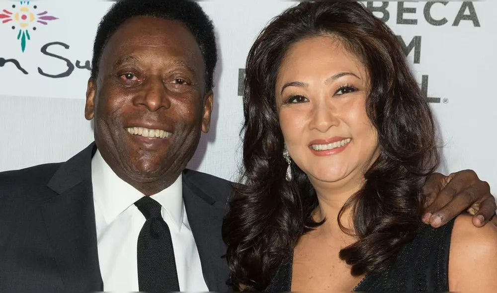Pelé y Marcia Aoki se casaron en 2016. Foto: People Pelé y Marcia Aoki se casaron en 2016. Foto: People