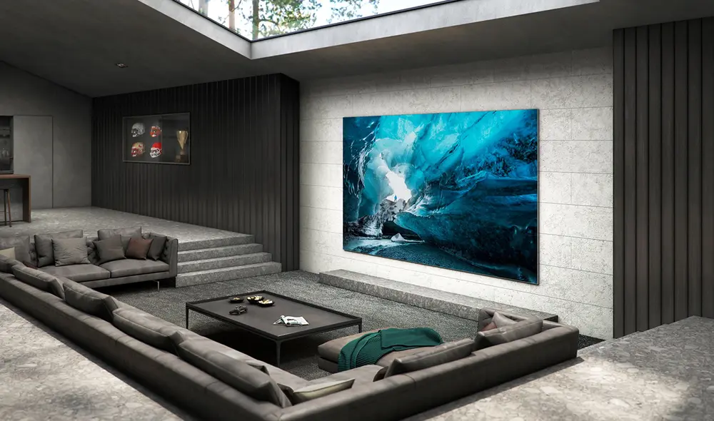 Lanzamiento oficial del nuevo smart TV MicroLED de 110". Foto: Samsung