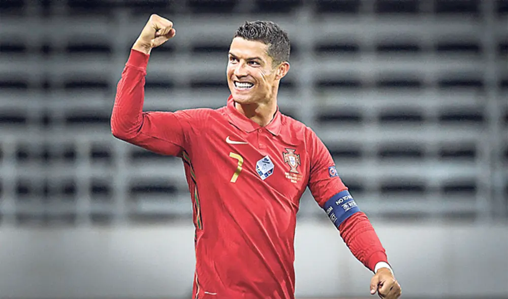 Cristiano dejó una nueva huella en el triunfo de 2-0 ante Suecia alcanzando su gol número 100 con su selección. (Foto: EFE)