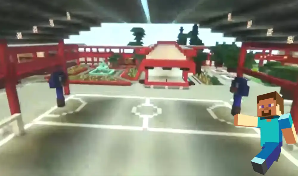 Gracias a Minecraft, los jóvenes lograron replicar cada una de las zonas de su plantel. Foto: Captura de Facebook