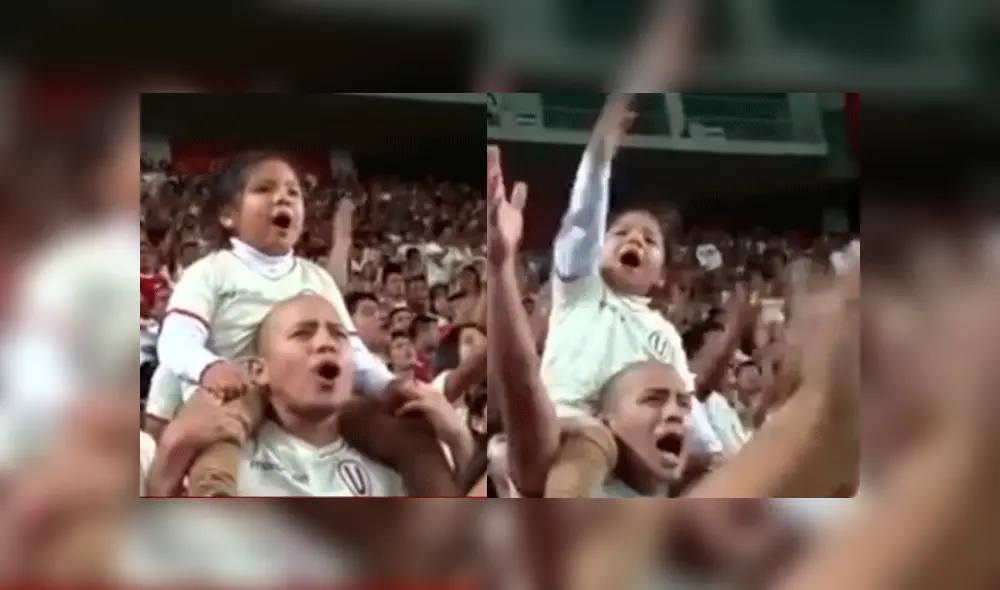 Universitario: padre e hija emocionan al entonar cánticos 'merengues' con fervor [VIDEO]