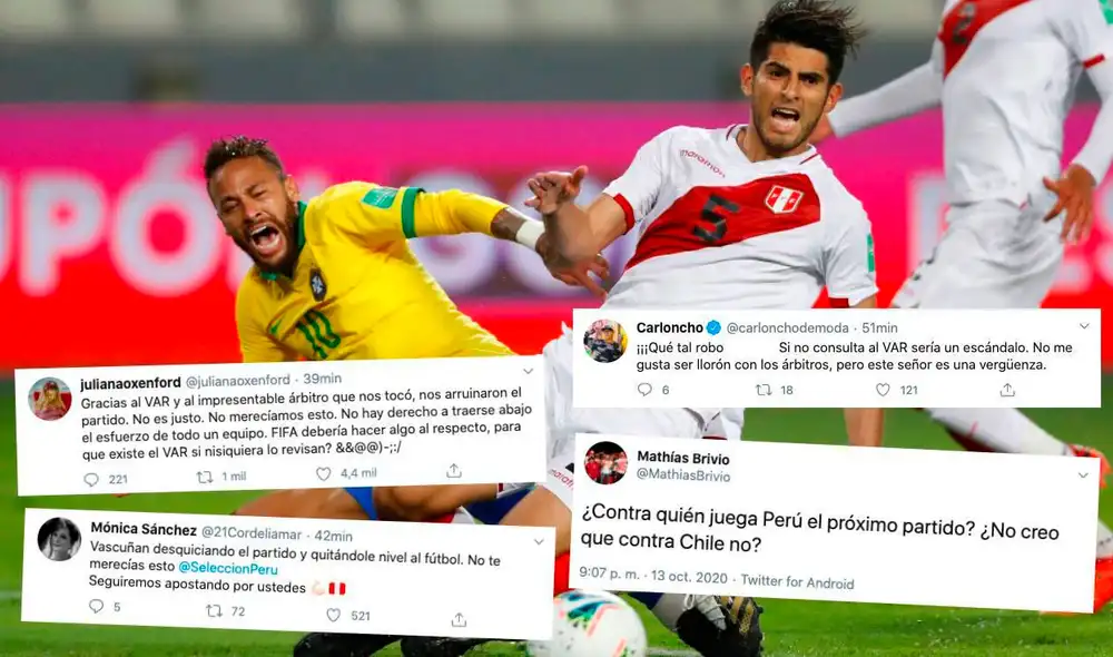 Personajes de la farándula local cuestionaron lo ocurrido en el arbitraje del partido Perú - Brasil. Créditos de la foto: EFE (Paolo Aguilar) Personajes de la farándula local cuestionaron lo ocurrido en el arbitraje del partido Perú - Brasil. Créditos de la foto: EFE (Paolo Aguilar)