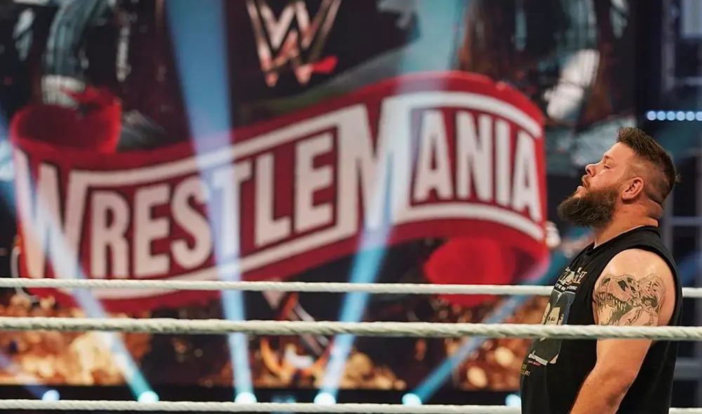 Kevin Owens derrotó a Seth Rollins en WWE WrestleMania 36. Foto: WWE