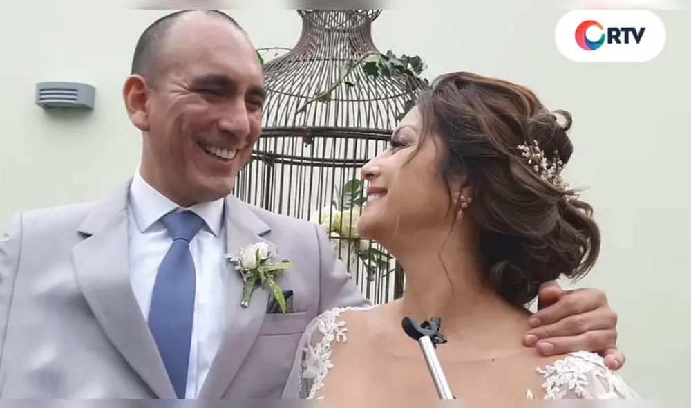 Karla Tarazona y Rafael Fernández se casaron el 18 de diciembre del 2020. Foto: captura RTV Facebook Karla Tarazona y Rafael Fernández se casaron el 18 de diciembre del 2020. Foto: captura RTV Facebook