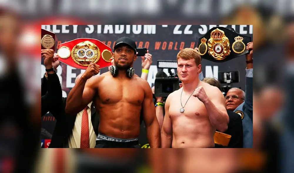 Anthony Joshua noqueó a Alexander Povetkin y retiene su título de los pesos pesados [VIDEO]