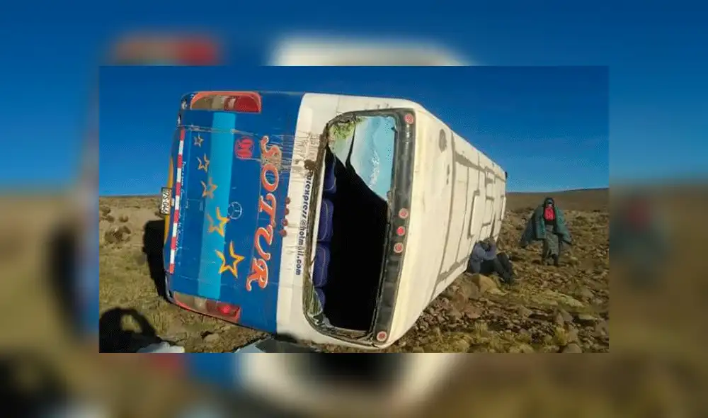 Arequipa: al menos 20 profesores heridos tras despiste de bus 