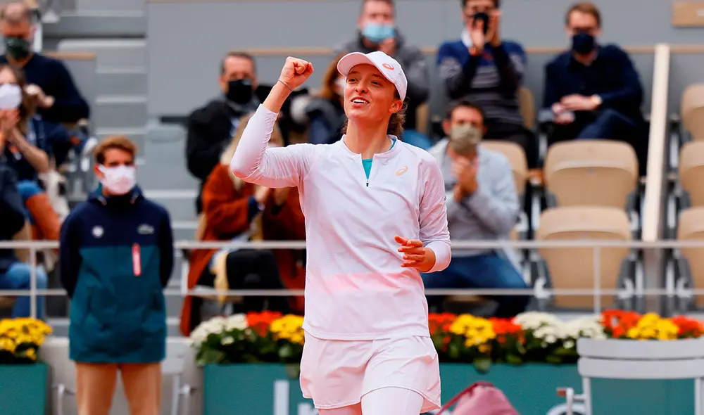 Swiatek venció a Podoroska en el Ronaldo Garros. Foto: AFP