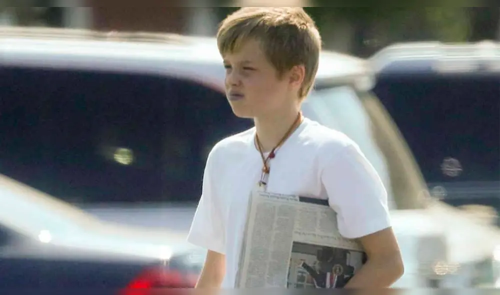 Shiloh sorprende a paparazzis con irreconocible look junto a Angelina Jolie [FOTOS]