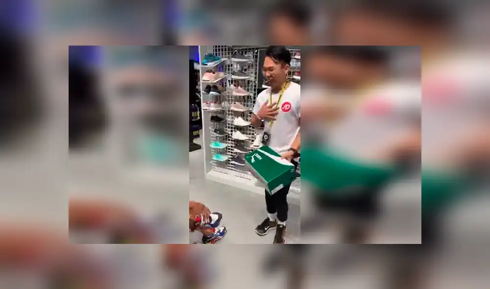 Facebook viral: vendedor cree que joven le roba zapatillas, sin imaginar que todo era broma