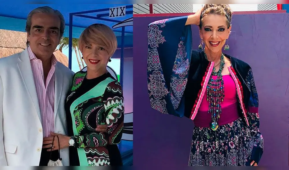 Edith González y su esposo Lorenzo Lazo. Foto: Instagram