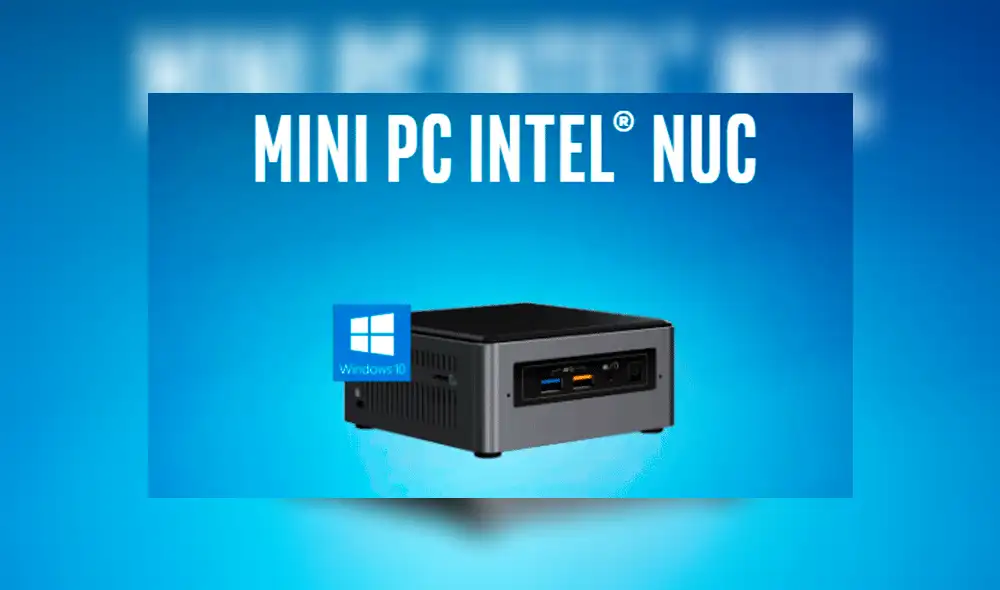 La mini PC representa el 10% del volumen de una computadora convencional de escritorio. Foto Intel
