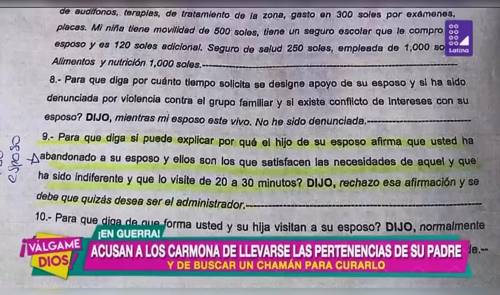 Hijos de Javier Carmona afirman que Tula Rodríguez lo abandonó al quedar en estado vegetativo