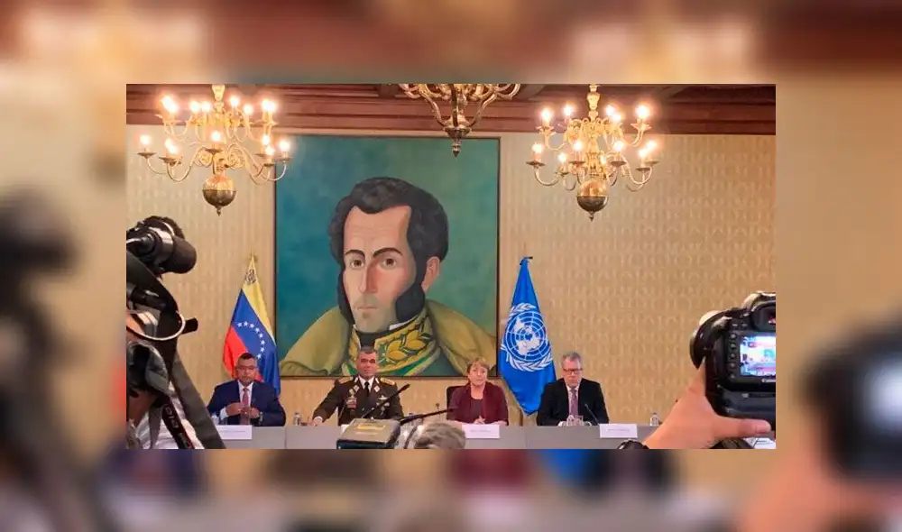 Alta Comisionada de Derechos Humanos de la ONU mantiene reunión con representantes del régimen. Foto: El Nacional.
