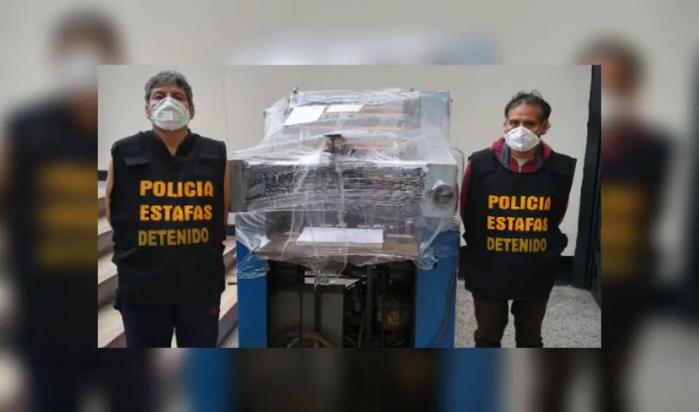 Sujetos serán denunciados por el presunto delito contra el orden financiero. (Foto: Policía)