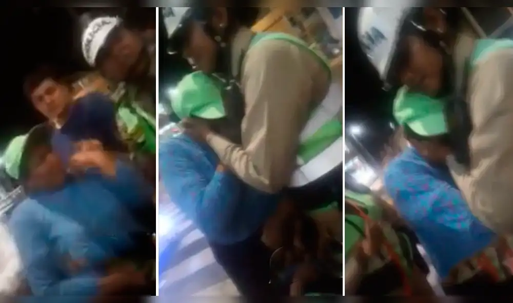 Trujillo: policía llora junto a humilde vendedora que perdió su mercadería [VIDEO]