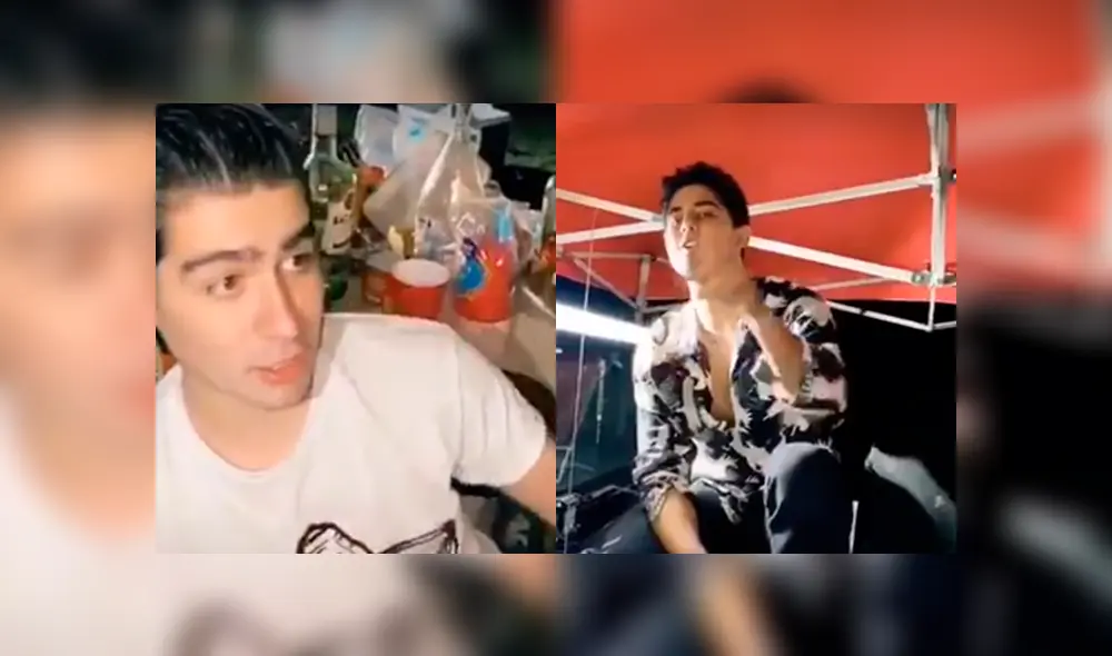 Los jóvenes no dudaron en demostrar sus dotes musicales para recrear 'Tusa'. Foto: Captura.