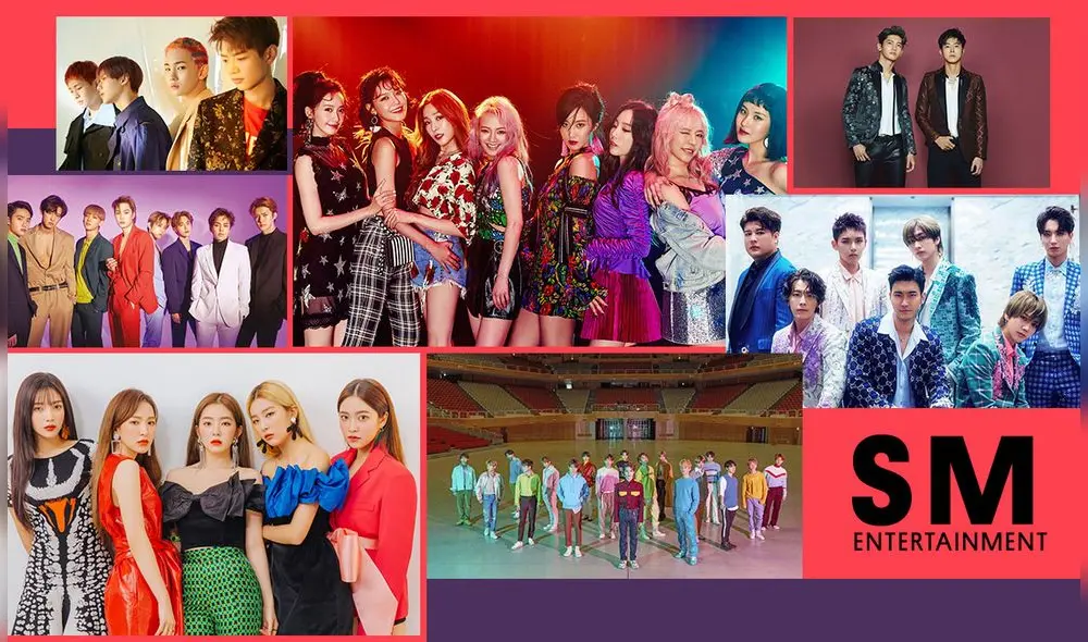 Algunos de los artistas que pertenecen a la SM Family: Super Junior, TVXQ, SNSD, Red Velvet, EXO, NCT, SHINee, etc. Imagen: Billboard Vietnam.
