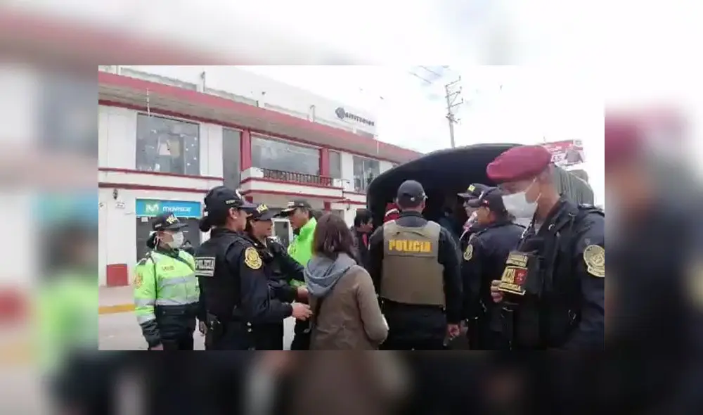 Huancayo: Detienen a 100 personas que transitaban sin permiso durante cuarentena [VIDEO]