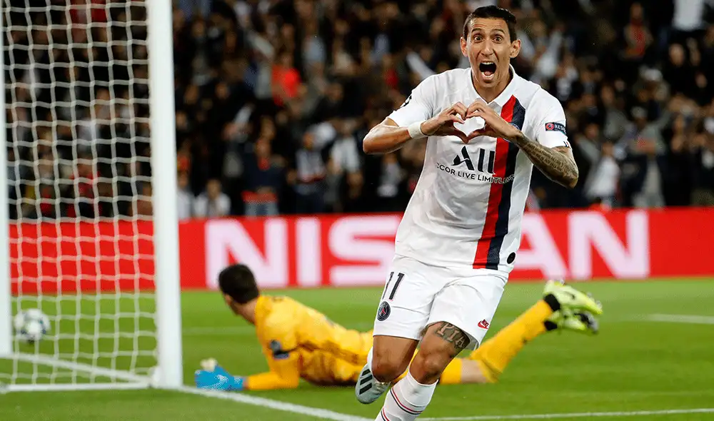 Ángel Di María marcó el primer gol del PSG en el partido contra el Real Madrid por el Grupo A de la Champions League. | Foto: AFP Ángel Di María marcó el primer gol del PSG en el partido contra el Real Madrid por el Grupo A de la Champions League. | Foto: AFP