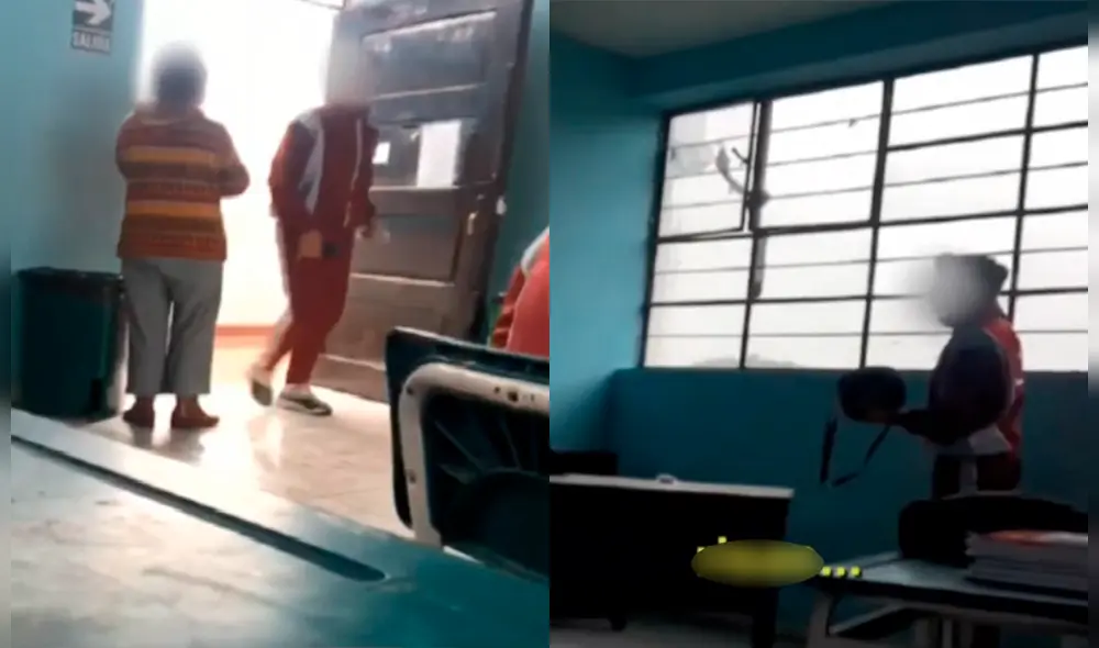 Madres de familia del colegio dijeron que los adolescentes pertenecían al cuarto año de secundaria.