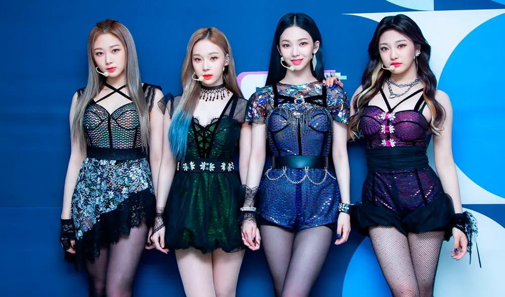 Giselle, Winter, Karina y Ning Ning son las cuatro integrantes de aespa. Foto: Inkigayo Giselle, Winter, Karina y Ning Ning son las cuatro integrantes de aespa. Foto: Inkigayo