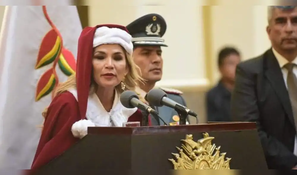 Jeanine Áñez dijo que Bolivia vivirá una Navidad especial por conseguir la paz. Foto: Difusión. Jeanine Áñez dijo que Bolivia vivirá una Navidad especial por conseguir la paz. Foto: Difusión.