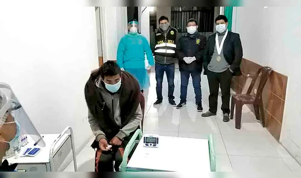 evaluación. Soldado Wilber Carcausto estuvo perdido por 25 días. Tras ser encontrado fue evaluado por la fiscalía.