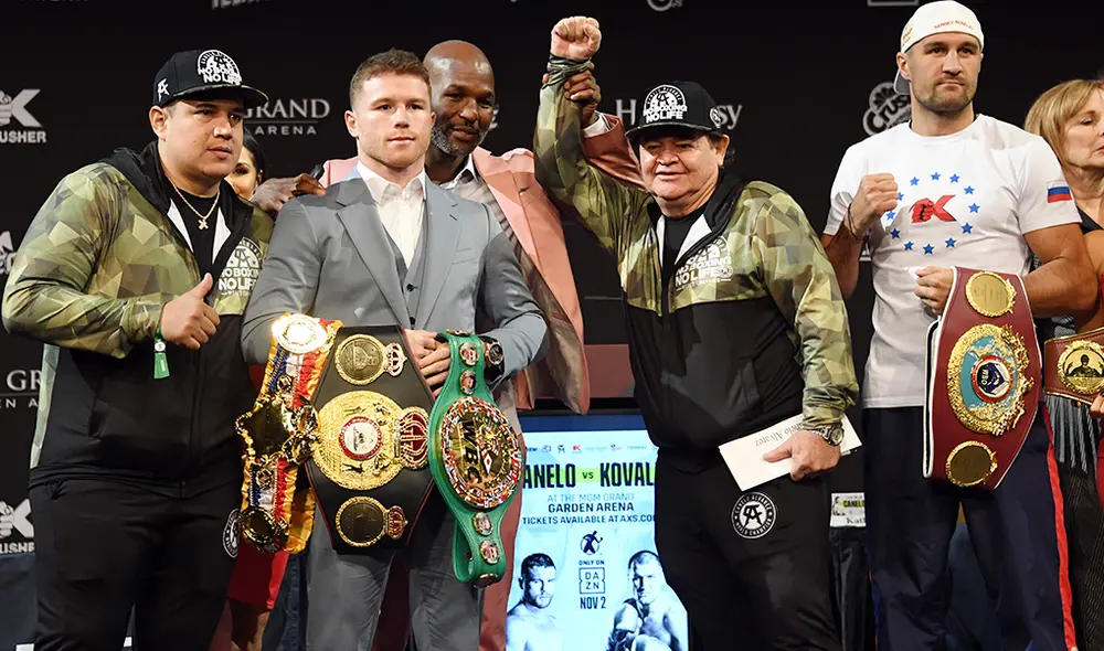 Sigue aquí EN VIVO ONLINE la pelea de boxeo de Canelo Álvarez vs. Sergey Kovalev. | Foto: AFP Sigue aquí EN VIVO ONLINE la pelea de boxeo de Canelo Álvarez vs. Sergey Kovalev. | Foto: AFP