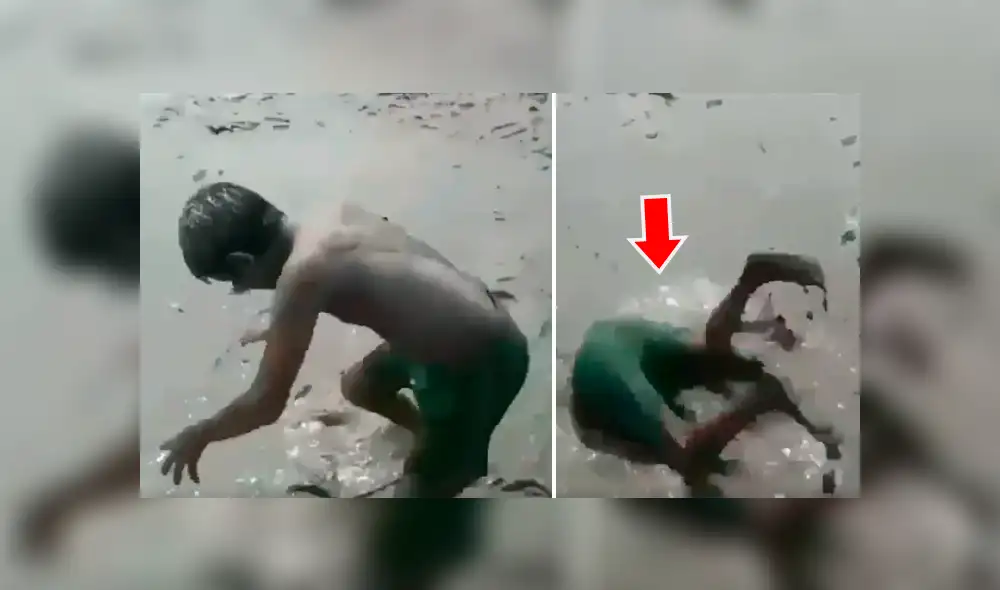 Facebook viral: chico mete su cuerpo en misterioso lodo, queda atrapado y casi muere [VIDEO] 