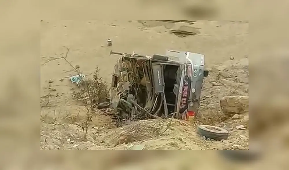 Hasta el momento se desconoce cuántos fallecidos hay por el accidente de bus.