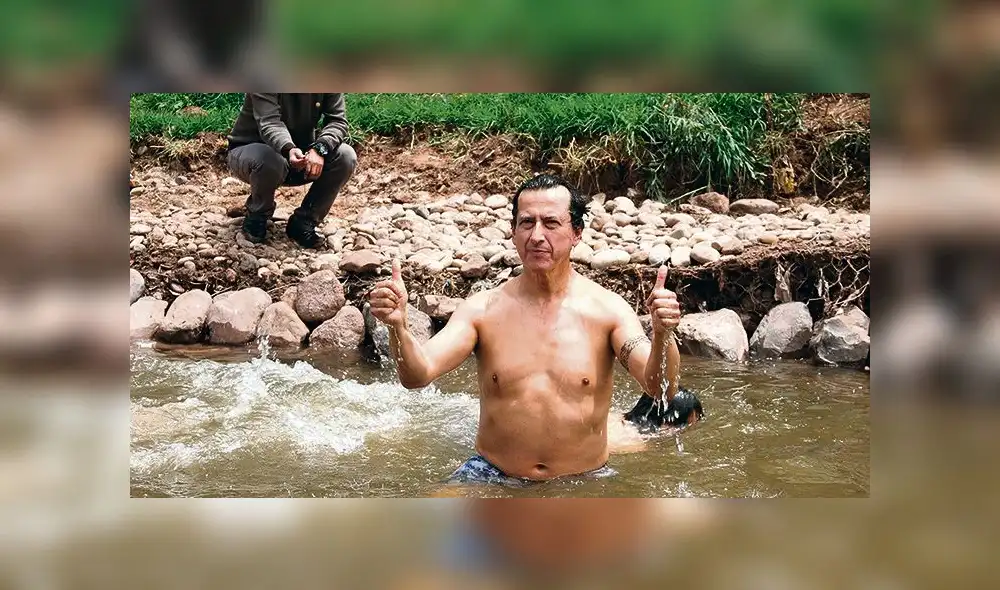 Alcalde de Cusco, Carlos Moscoso se dio chapuzón en el Huatanay Alcalde de Cusco, Carlos Moscoso se dio chapuzón en el Huatanay