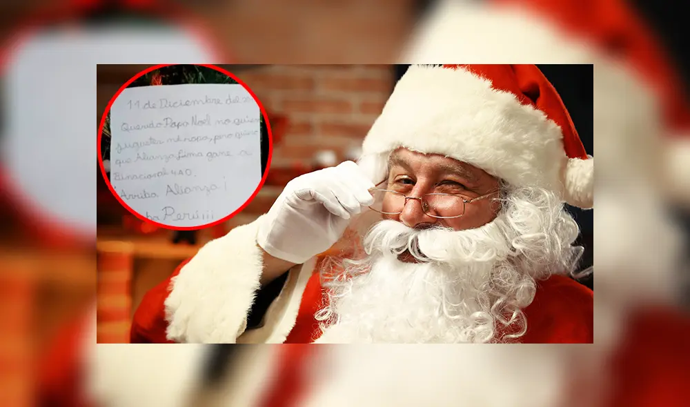 Facebook viral: niño peruano escribe carta a papá Noel para que Alianza Lima sea campeón y gane al Binacional Facebook viral: niño peruano escribe carta a papá Noel para que Alianza Lima sea campeón y gane al Binacional