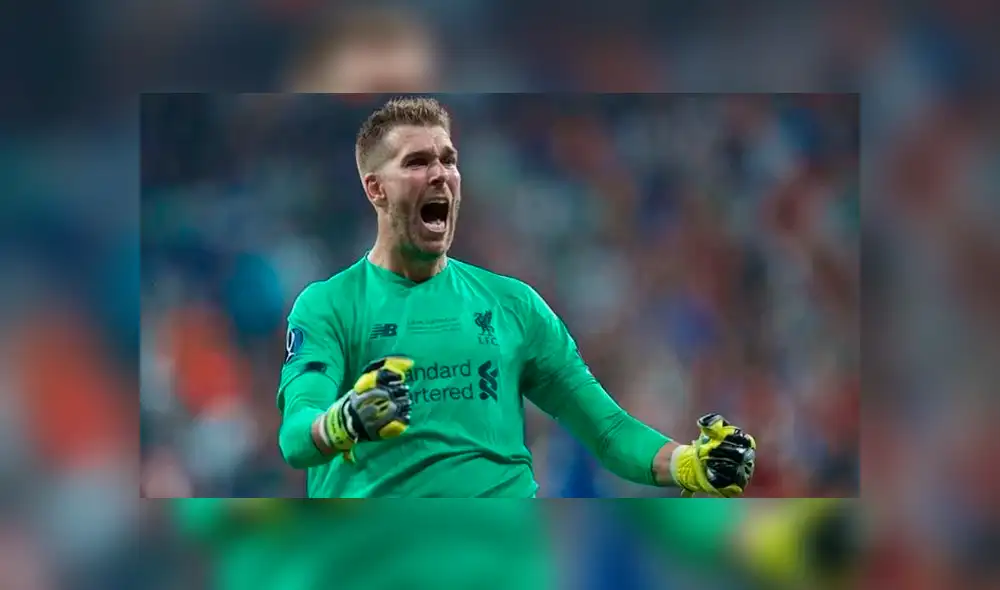 Adrián San Miguel, portero del Liverpool, se lesionó por la culpa de un hincha. Adrián San Miguel, portero del Liverpool, se lesionó por la culpa de un hincha.