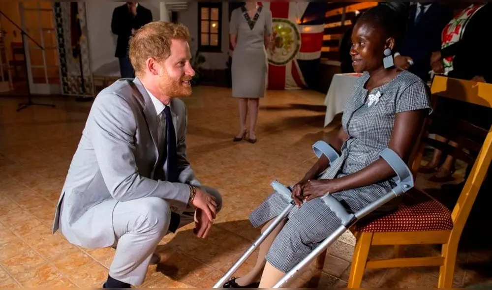 Príncipe Harry conoce a sobreviviente de minas que conversó con Lady Di