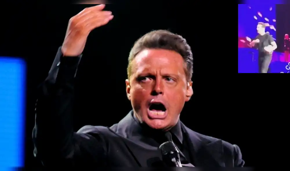 Luis Miguel se enoja en pleno show y lanza objetos al público [VIDEO]