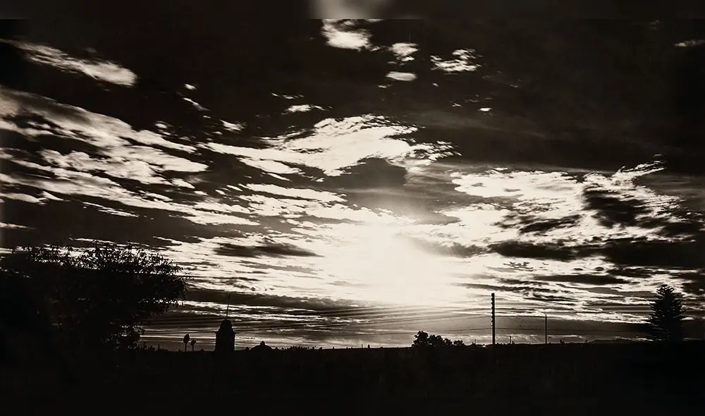 Montesinos inmortalizaba los atardeceres en Arequipa.