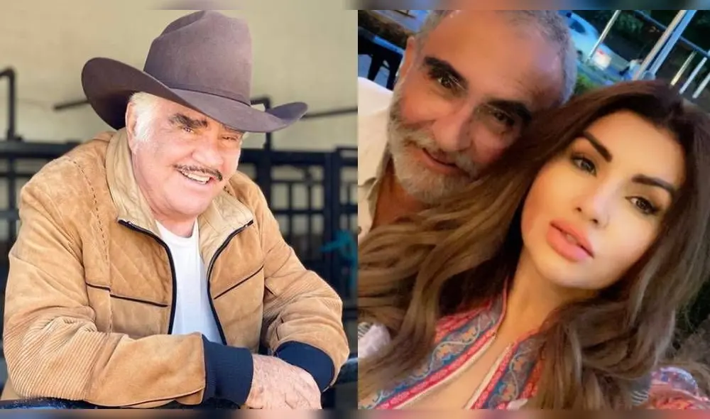 Vicente Fernández Jr. / Vicente Fernández Jr. y su novia Mariana González abrazándose. Vicente Fernández Jr. / Vicente Fernández Jr. y su novia Mariana González abrazándose.
