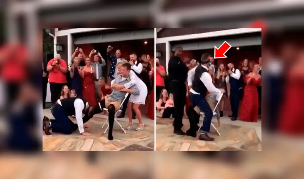 Facebook viral: Novio baila atrevido 'striptease' a su esposa, se quita la venda y queda horrorizado [VIDEO]