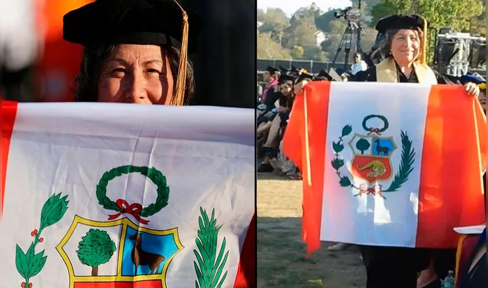 Peruana de 70 años obtiene doctorado en California y es destacada por medios de EE.UU.